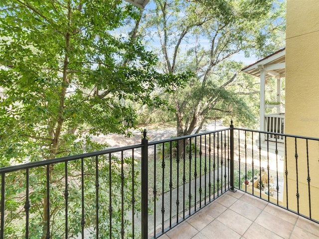 view of balcony