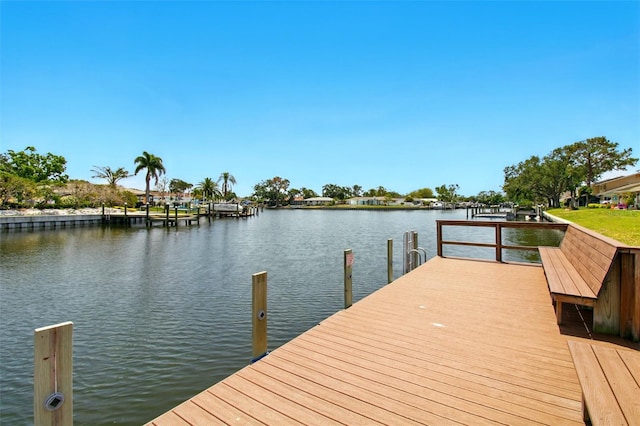 1671 Cape Ann Ave NE Unit 4, Saint Petersburg, FL 33702 - view of dock with a water view