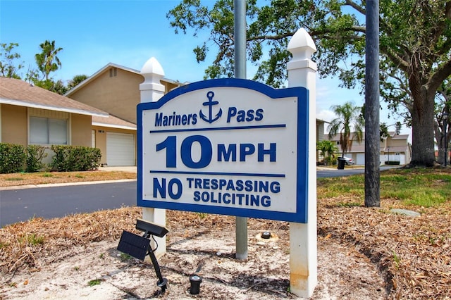 1671 Cape Ann Ave NE Unit 4, Saint Petersburg, FL 33702 - community / neighborhood sign with a garage
