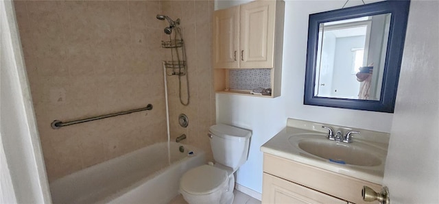 8623 Stonehedge Way, Hudson, FL 34667 - full bath with vanity, washtub / shower combination, and toilet