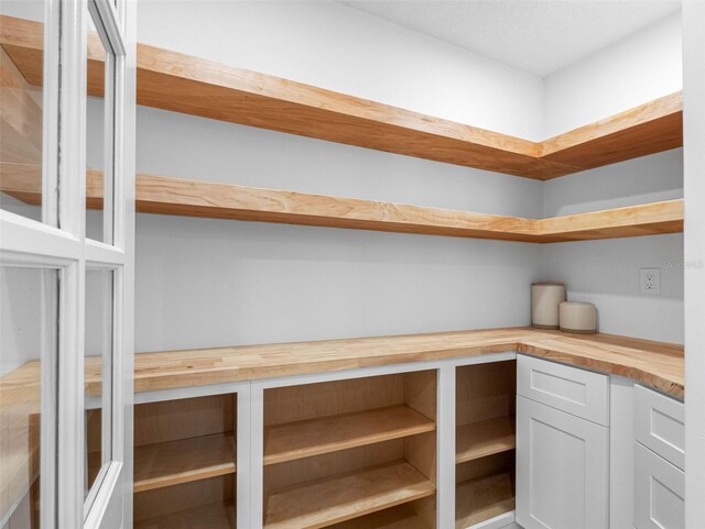 view of storage area