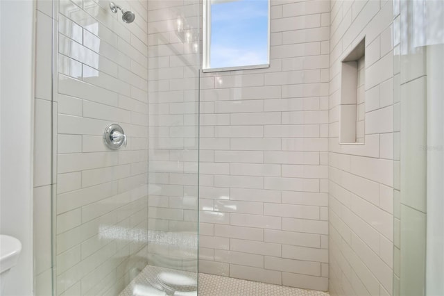 2604 S Bryant Cir, Tampa, FL 33629 - bathroom featuring a shower stall and toilet