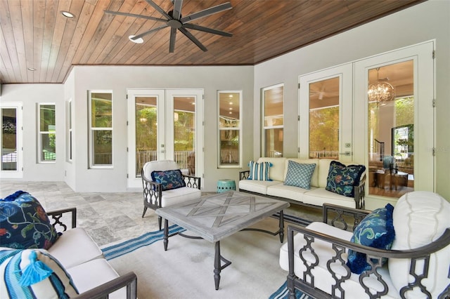 2604 S Bryant Cir, Tampa, FL 33629 - sunroom / solarium with french doors