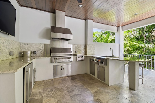 2604 S Bryant Cir, Tampa, FL 33629 - view of patio / terrace featuring area for grilling and exterior kitchen