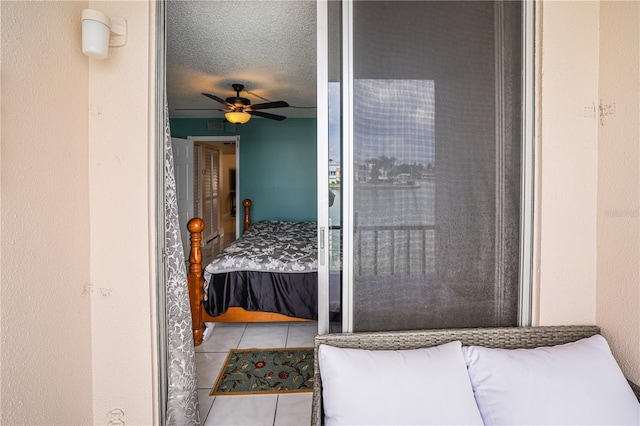 view of tiled bedroom