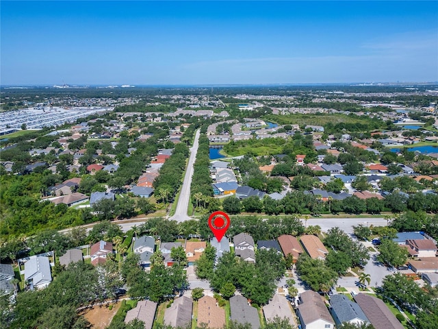 11932 Whisper Creek Dr, Riverview, FL 33569 - aerial view of property's location featuring nearby suburban area and a large body of water