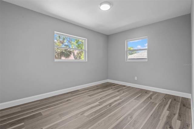 660 Palm Ave, Tarpon Springs, FL 34689 - empty room with baseboards, light wood finished floors, and plenty of natural light