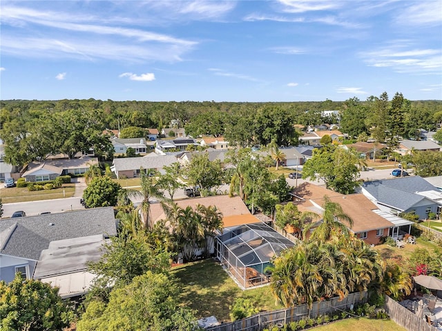 aerial view featuring a residential view