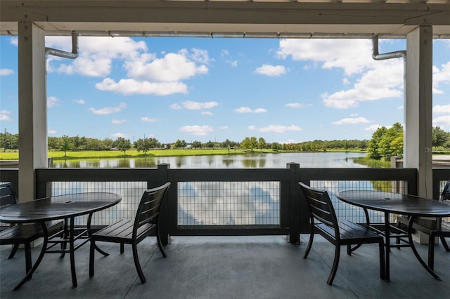 17537 Brighton Lake Rd, Land O Lakes, FL 34638 - balcony featuring a water view