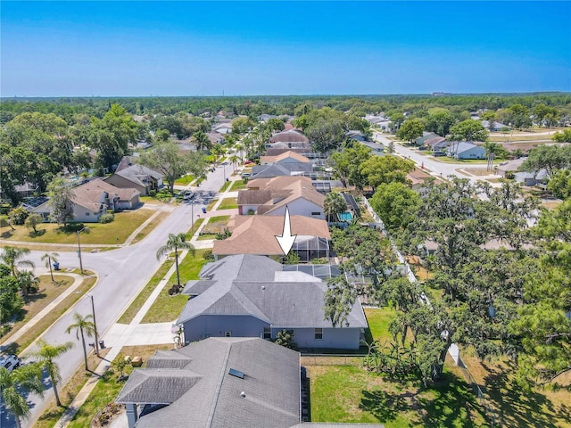 birds eye view of property featuring a residential view