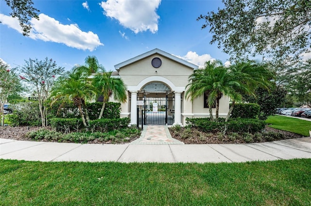 26514 Chimney Spire Ln, Wesley Chapel, FL 33544 - view of property with a fenced front yard