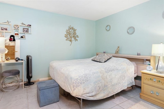 view of tiled bedroom