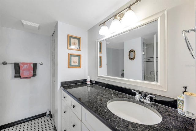 7400 Sun Island Dr S Unit 206, South Pasadena, FL 33707 - bathroom with vanity and a shower