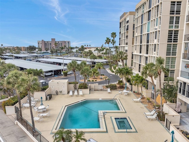 7400 Sun Island Dr S Unit 206, South Pasadena, FL 33707 - community pool with a patio