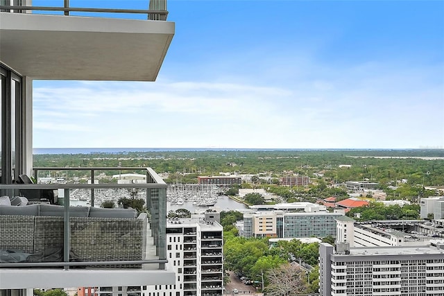 301 1st St S Unit 2305, Saint Petersburg, FL 33701 - balcony featuring outdoor lounge area and a city view