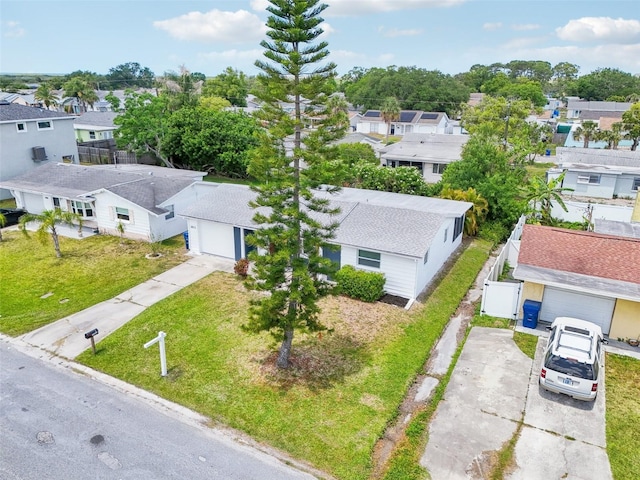 aerial view featuring a residential view