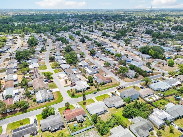 drone / aerial view with a residential view
