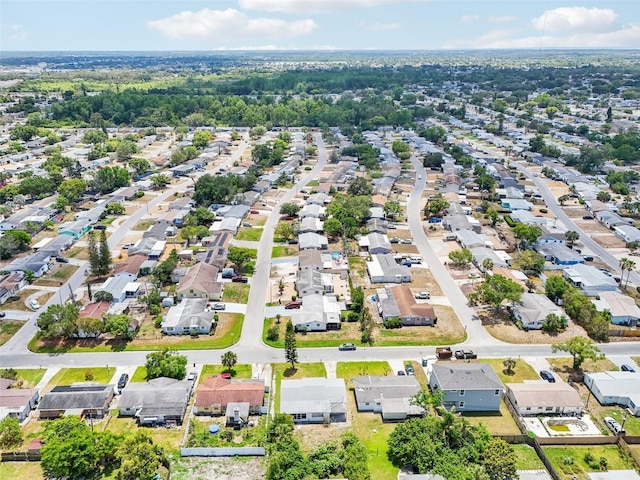 aerial view featuring a residential view