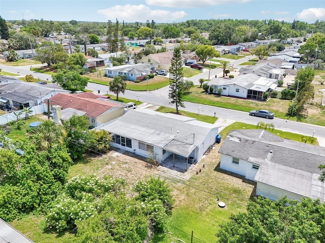 drone / aerial view with a residential view