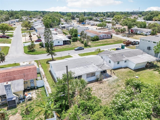 aerial view featuring a residential view