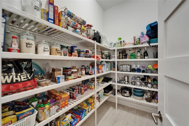 view of storage area