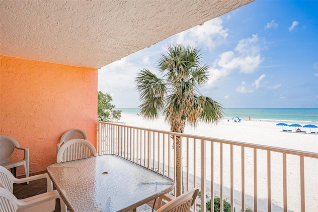 18400 Gulf Blvd Unit 1109, Indian Shores, FL 33785 - balcony with view of water and beach