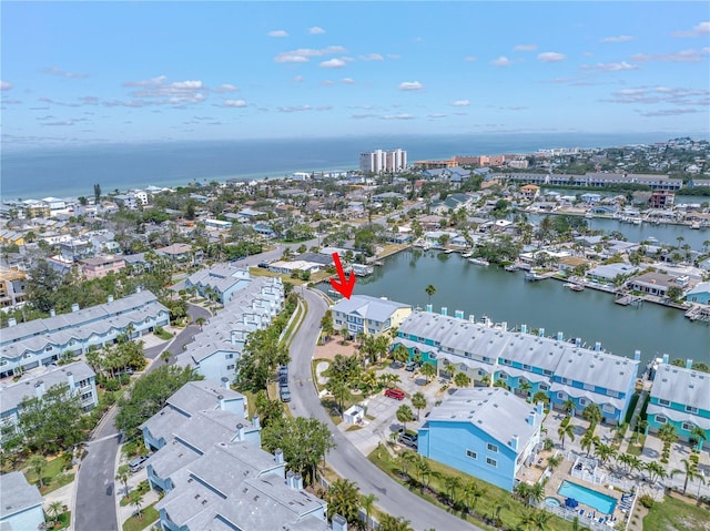 100 Windrush Blvd Unit 1, Indian Rocks Beach, FL 33785 - aerial view of residential area with a nearby body of water