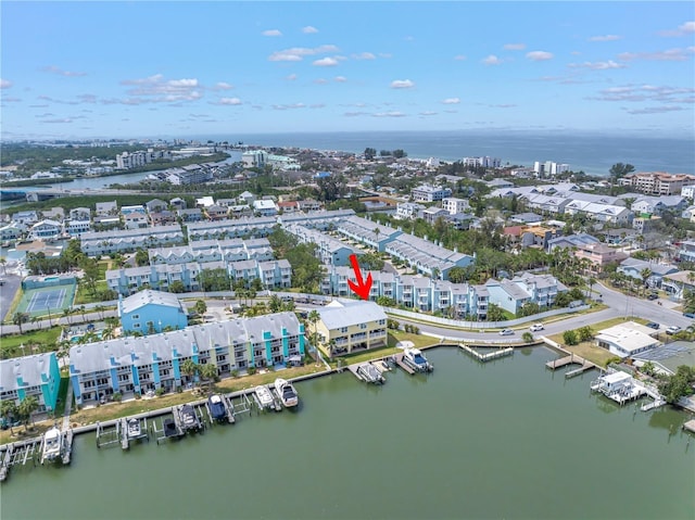 100 Windrush Blvd Unit 1, Indian Rocks Beach, FL 33785 - bird's eye view of a nearby body of water