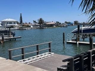 510 64th Ave, St Pete Beach, FL 33706 - dock featuring a water view
