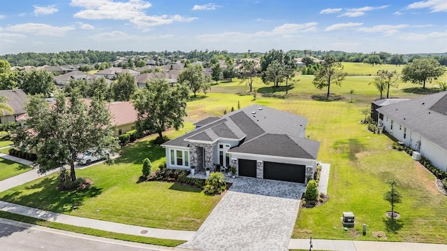 birds eye view of property featuring a residential view