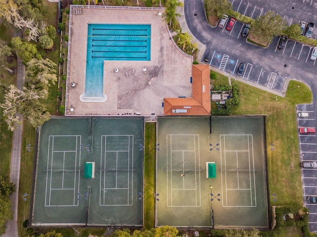 birds eye view of property