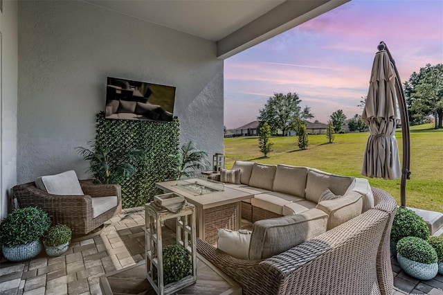 view of patio / terrace with outdoor lounge area