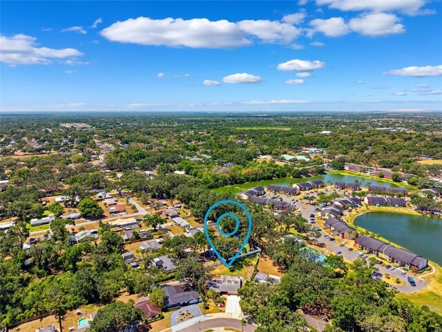505 S Larry Cir, Brandon, FL 33511 - aerial perspective of suburban area featuring a nearby body of water