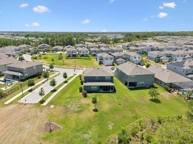 bird's eye view featuring a residential view