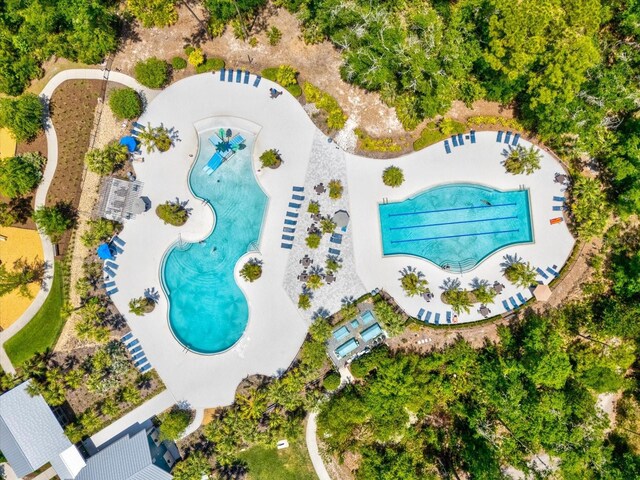 birds eye view of property