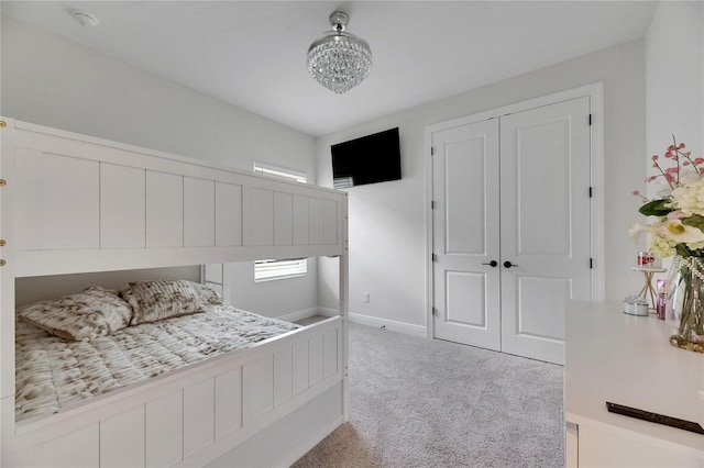 6252 Hidden Branch Dr, Apollo Beach, FL 33572 - bedroom with baseboards, carpet, and a closet