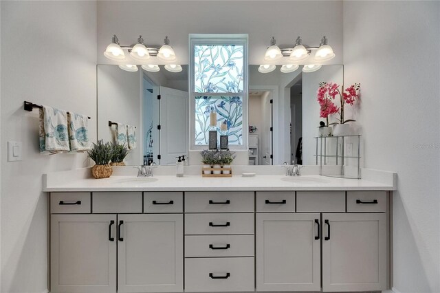 6252 Hidden Branch Dr, Apollo Beach, FL 33572 - full bath featuring double vanity and a sink