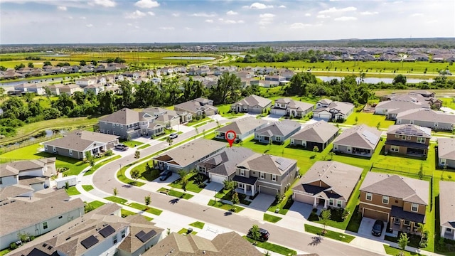 6252 Hidden Branch Dr, Apollo Beach, FL 33572 - birds eye view of property featuring a water view and a residential view