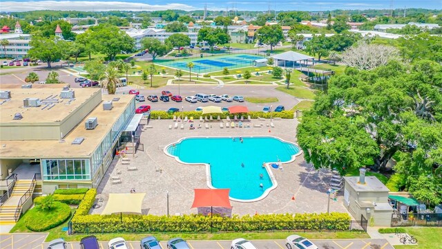 2231 Utopian Dr E Unit 117, Clearwater, FL 33763 - aerial view of a pool area