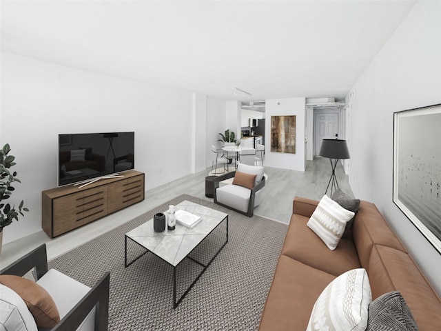 201 W Laurel St Unit 504B, Tampa, FL 33602 - living area with wood finished floors