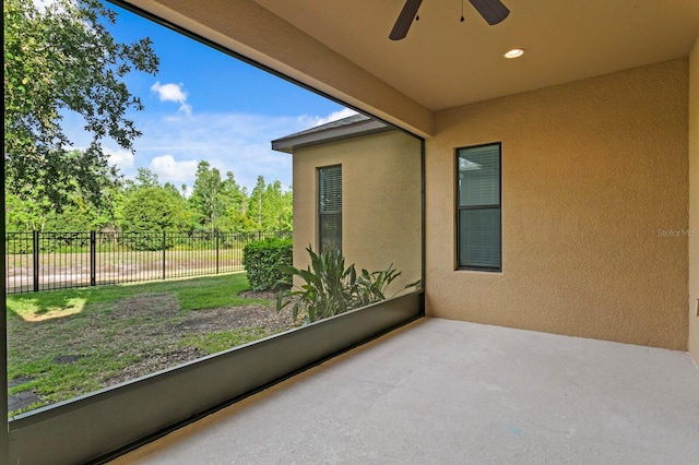 19407 Sweet Grass Way, Lutz, FL 33558 - view of unfurnished sunroom