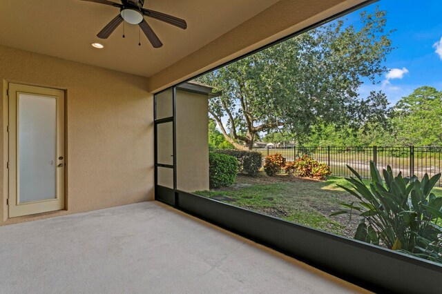 19407 Sweet Grass Way, Lutz, FL 33558 - view of unfurnished sunroom