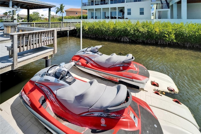 935 Chipaway Dr, Apollo Beach, FL 33572 - dock area featuring a water view