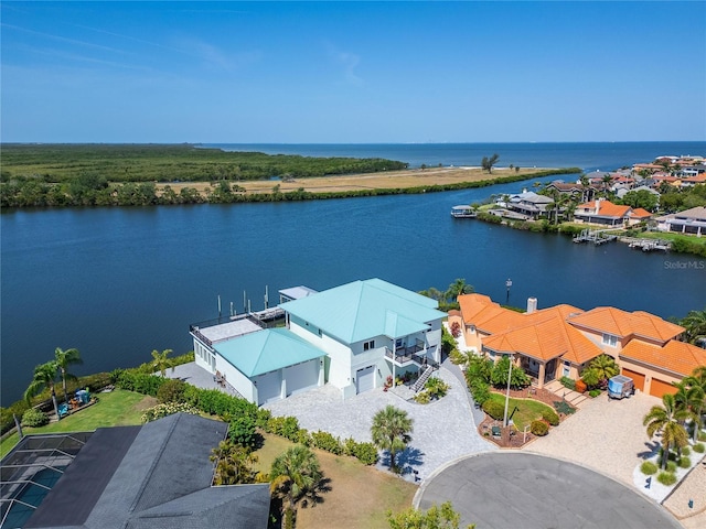 935 Chipaway Dr, Apollo Beach, FL 33572 - aerial perspective of suburban area featuring a nearby body of water