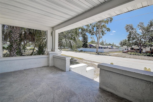 view of patio / terrace with a porch