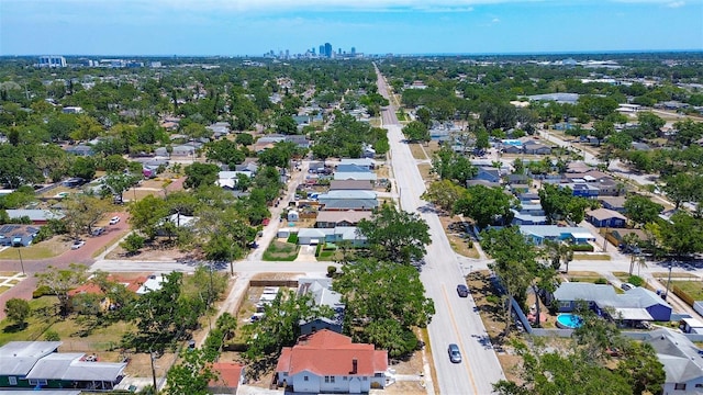 bird's eye view with a residential view