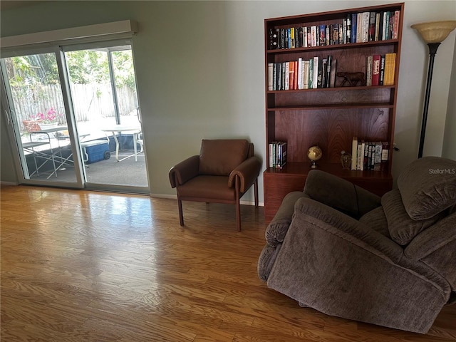 2154 Briarway Dr, Clearwater, FL 33763 - sitting room featuring wood finished floors and baseboards