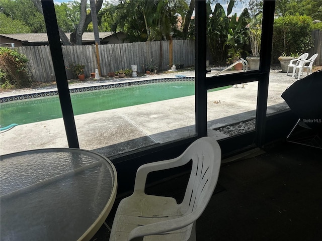 2154 Briarway Dr, Clearwater, FL 33763 - view of swimming pool featuring a patio and a fenced backyard
