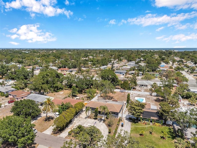bird's eye view with a residential view