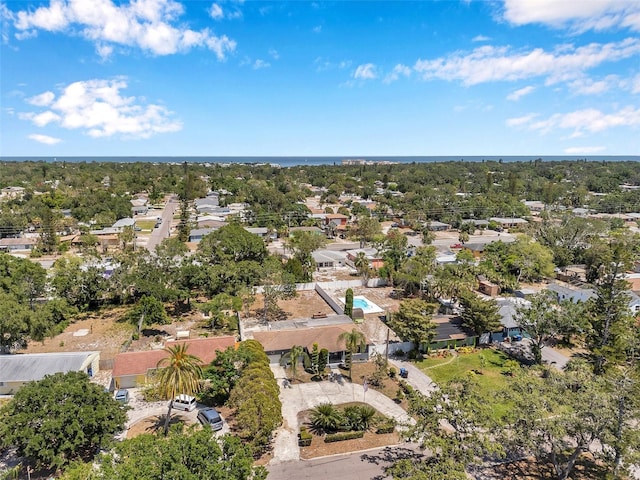 drone / aerial view with a residential view